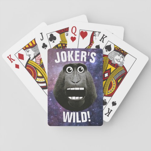 Jokers Wild Grinning Monkey Poker Cards