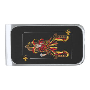 Jokers Wild Silver Finish Money Clip