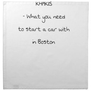 Jokes from Boston Napkin