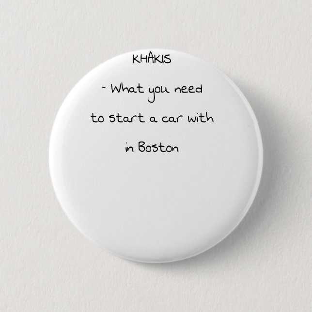 Jokes from Boston Pinback Button (Front)