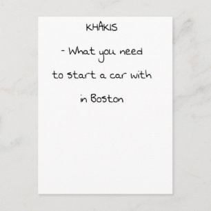 Jokes from Boston Postcard