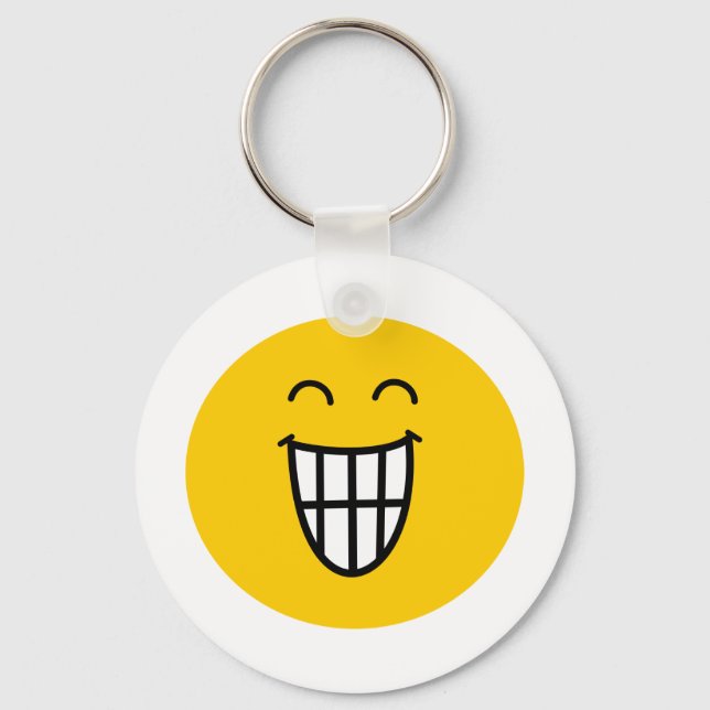 Joking around face keychain (Front)