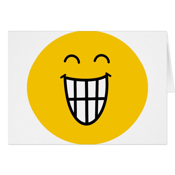 Joking around Smiley face Greeting Cards