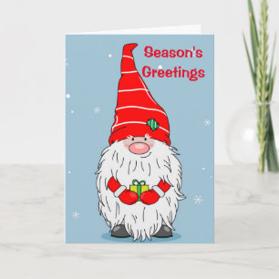 JOKING GNOME SAYS "GNOME PLACE LIKE HOME" HOLIDAY CARD