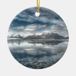 Jokulsarlon glacial lagoon, Iceland Ceramic Ornament