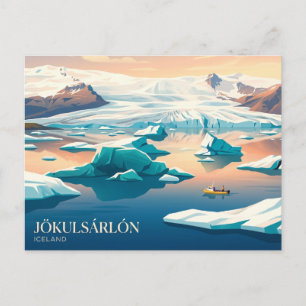 Jökulsárlón Glacier Lagoon Iceland Postcard