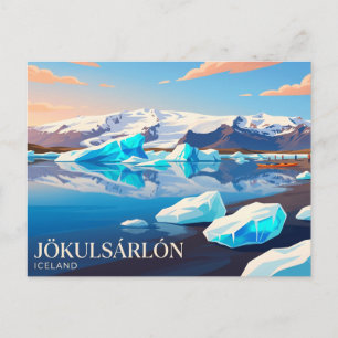 Jökulsárlón Glacier Lagoon Iceland Postcard
