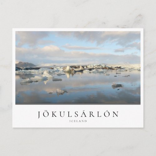 Jokulsarlon glacier lake in Iceland Postcard