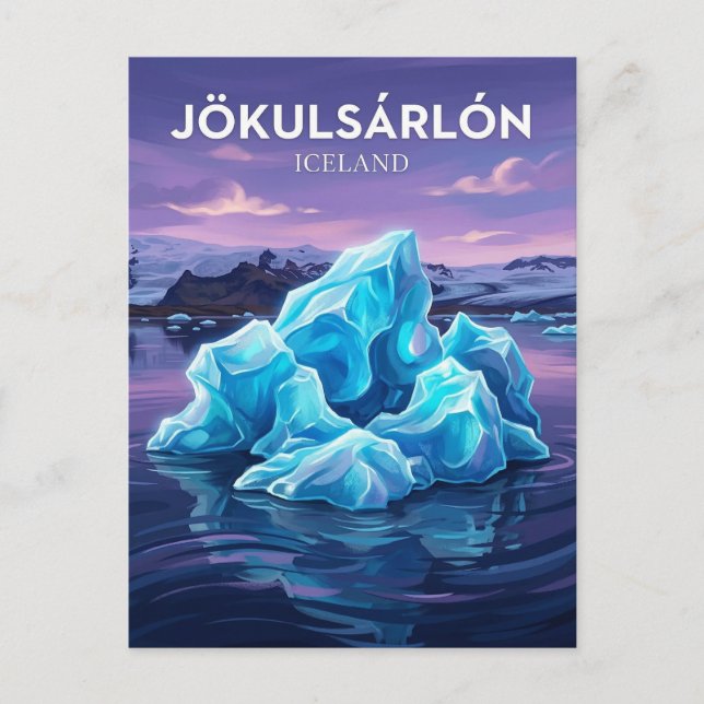 Jökulsárlón Iceland Postcard (Front)