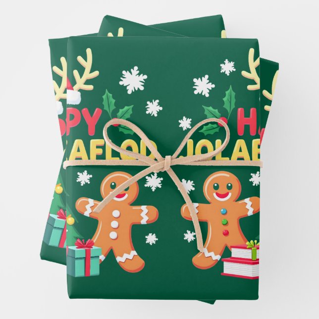 Jolabokaflod - Iceland Book Flood Wrapping Paper Sheets (In situ)