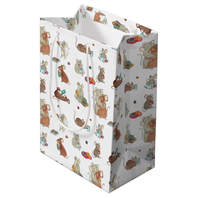 Jolabokaflod Mice Medium Gift Bag (Back Angled)