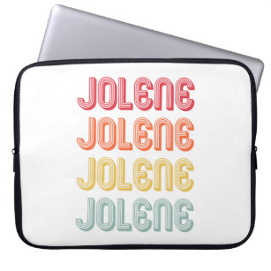 JOLENE Gift Name Personalized Retro Vintage 80s 90 Laptop Sleeve