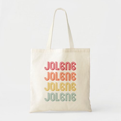 JOLENE Gift Name Personalized Retro Vintage 80s 90 Tote Bag