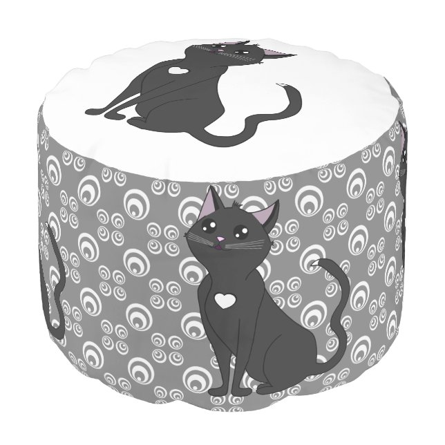 Jolia the Cat, Adore me! Pouf (Angled Front)
