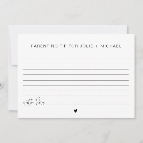 JOLIE Baby Parenting Advice and Tips Card Game