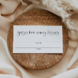JOLIE Boho How Many Kisses Bridal Shower Game Place Card<br><div class="desc">This bridal shower 'guess how many kisses' guessing card features a cute handwritten script font, modern minimalist design and an elegant black and white color combination. 💜 COLORS ARE EDITABLE! Click the blue 'edit using design tool' in the 'personalization section' to change the colors for your party. This game is...</div>