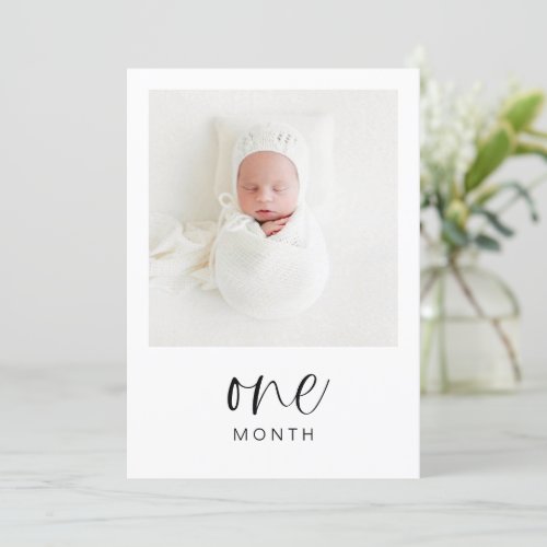 JOLIE Modern 1st Birthday Milestone Photo Banner I Invitation