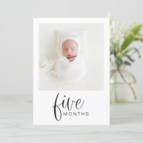 JOLIE Modern 1st Birthday Milestone Photo Banner I Invitation