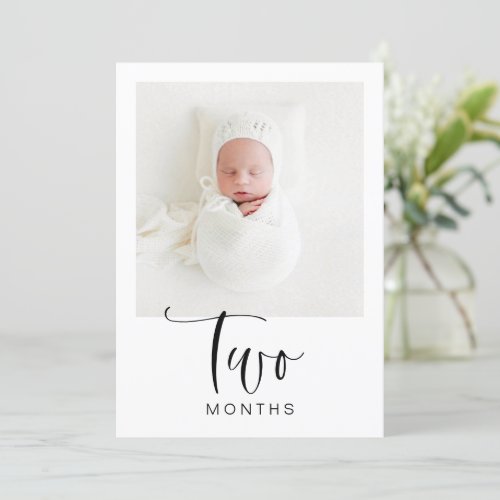 JOLIE Modern 1st Birthday Milestone Photo Banner I Invitation