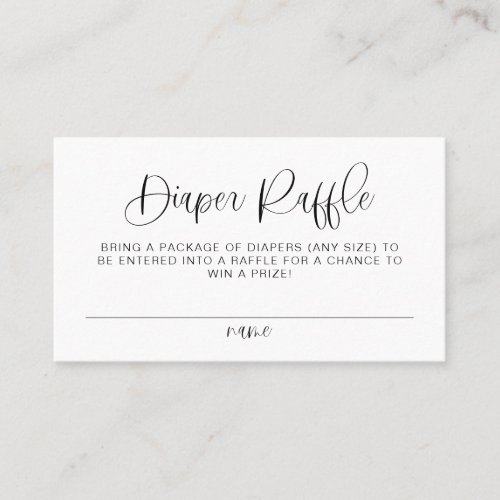 JOLIE Modern Boho Diaper Raffle Baby Shower Game