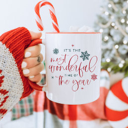 JOLIE Modern Typography Christmas Quote Holiday Mug