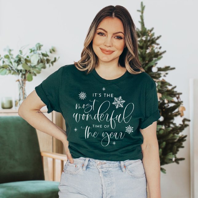 JOLIE Most Wonderful Time Christmas Quote T-Shirt (Creator Uploaded)