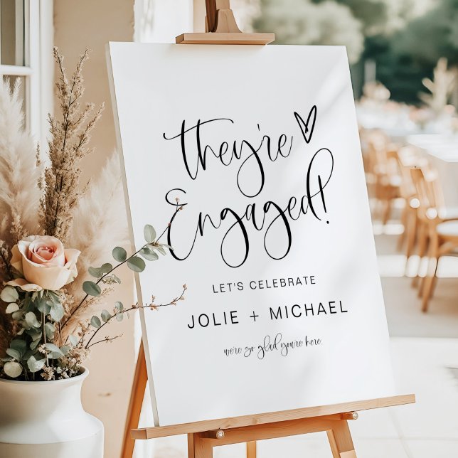 JOLIE They're Engaged Engagement Party Foam Board (Creator Uploaded)