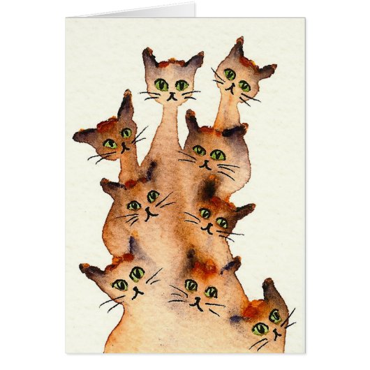 Joliet Whimsical Cats Cards (Front)