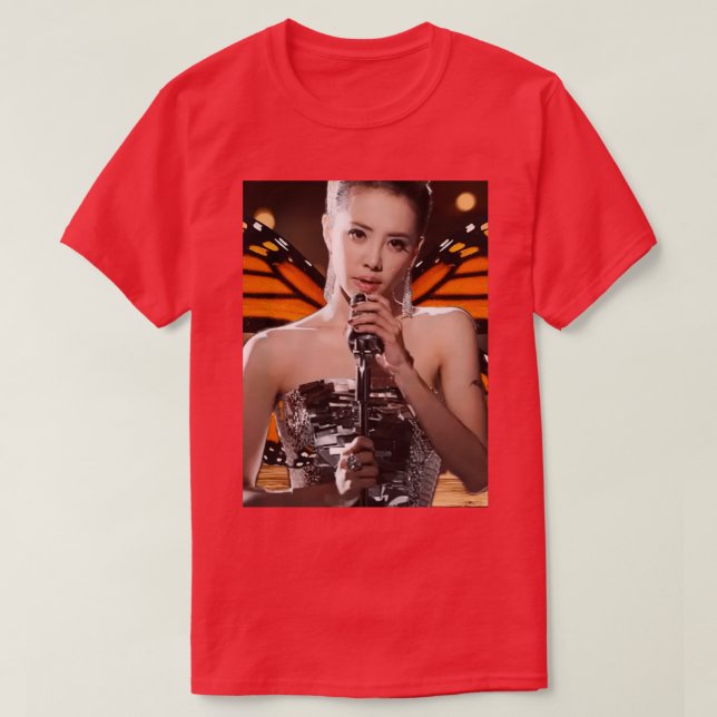 Jolin Tsai the singing social butterfly T-Shirt (Design Front)