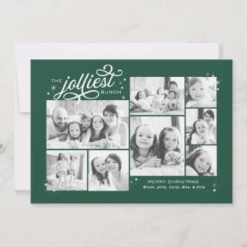 Jolliest Bunch Multi Photo Holiday Newsletter by BanterandCharm at Zazzle