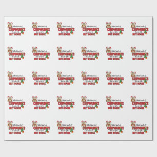 Jolliest Bunch of Chipmunks This Side Christmas  Wrapping Paper