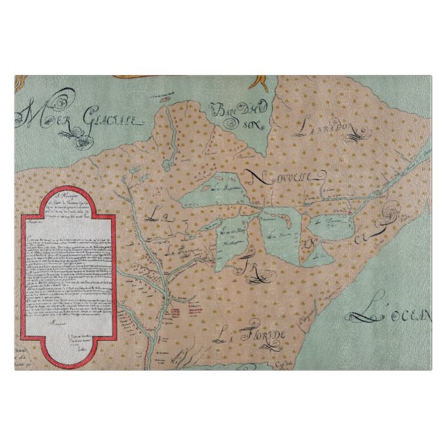 JOLLIET: NORTH AMERICA 1674 CUTTING BOARD (Front)