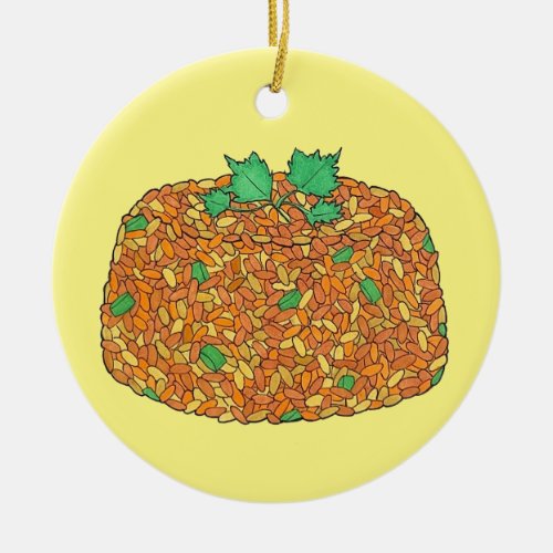 Jollof Rice Nigerian Ghanaian West African Food Ceramic Ornament