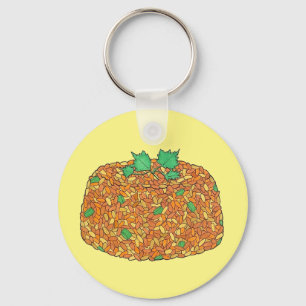 Jollof Rice Nigerian Ghanaian West African Food Keychain