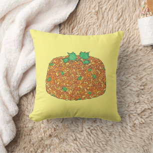 Jollof Rice Nigerian Ghanaian West African Food Throw Pillow