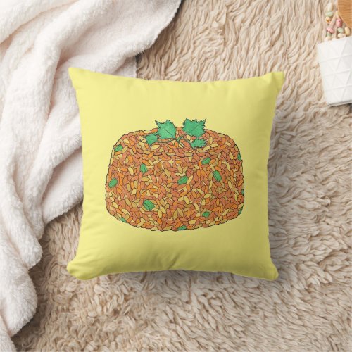 Jollof Rice Nigerian Ghanaian West African Food Throw Pillow