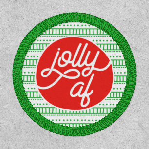 Jolly AF Holiday Patch