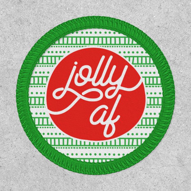 Jolly AF Holiday Patch (Front)