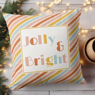 Jolly and Bright Colorful Stripes Christmas