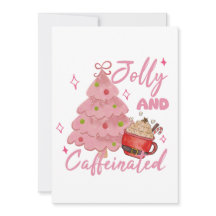 Jolly and Caffeinated Christmas Tree Coffee Design