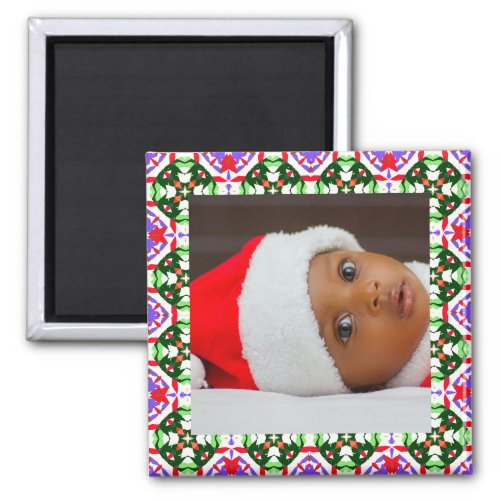  Jolly and Festive Christmas Photo Picture Frame M Magnet
