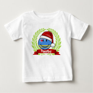 Jolly Aruba Flag Christmas Style Baby T-Shirt