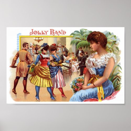 Jolly Band Cigar Label Poster