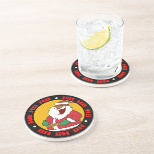 Jolly Black Saint Nicholas 2 Drink Coaster