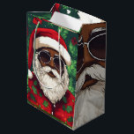 Jolly Black Santa Christmas Gift Bag<br><div class="desc">Celebrate the spirit of the season with our Black Santa Christmas Gift Bag. Whether you're surprising a friend,  family member,  or colleague,  this festive design is sure to bring smiles and warmth to your Christmas festivities.</div>