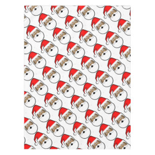 Jolly Black Santa Tablecloth