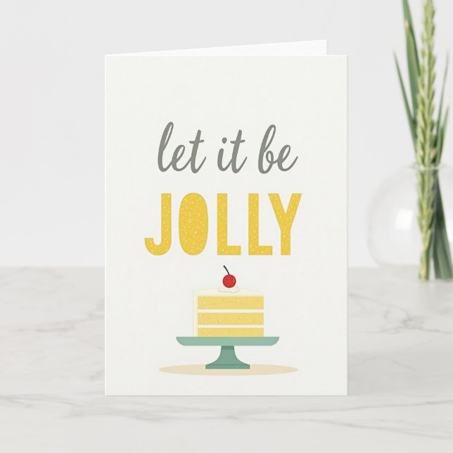 Jolly Cake Birthday Card (Front)