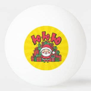 Jolly Cartoon Santa Christmas-67748 Ping Pong Ball