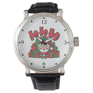 Jolly Cartoon Santa Christmas Watch