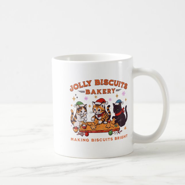 Jolly Christmas Biscuits Bakery Baking Crew Xmas C Coffee Mug (Right)